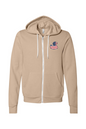 Mad Duck Red, White, & Blue Full-Zip Sponge Fleece Hoodie