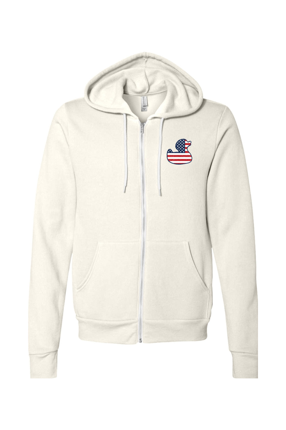 Mad Duck Red, White, & Blue Full-Zip Sponge Fleece Hoodie