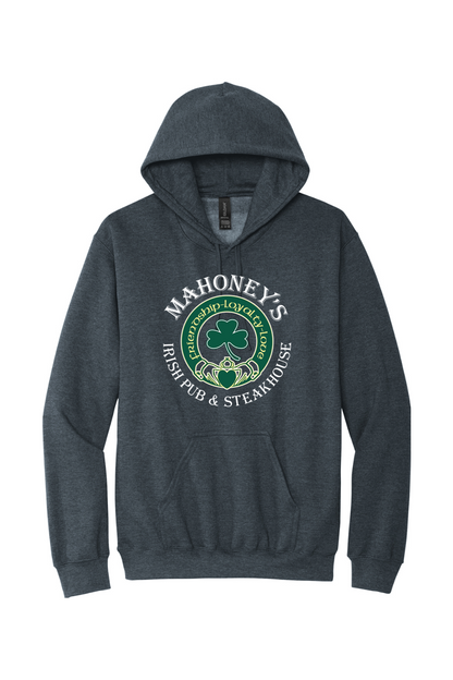 Mahoney's Irish Pub White Logo Unisex Midweight Hoodie