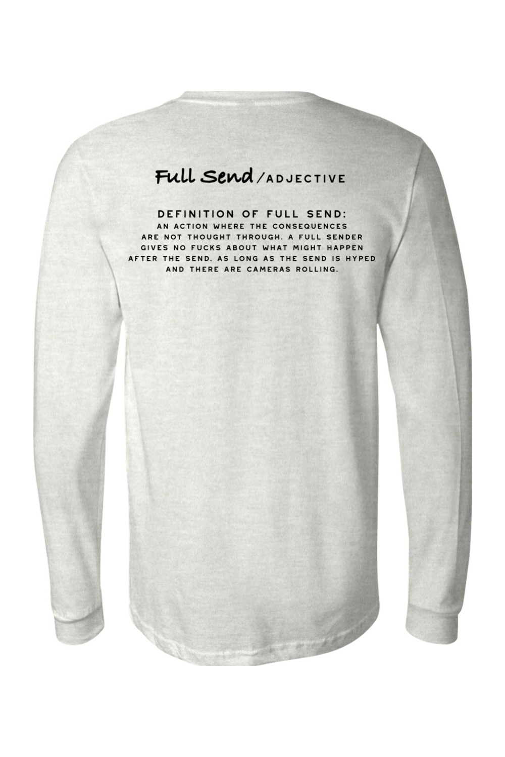 Full Send Definition Unisex Jersey Long Sleeve