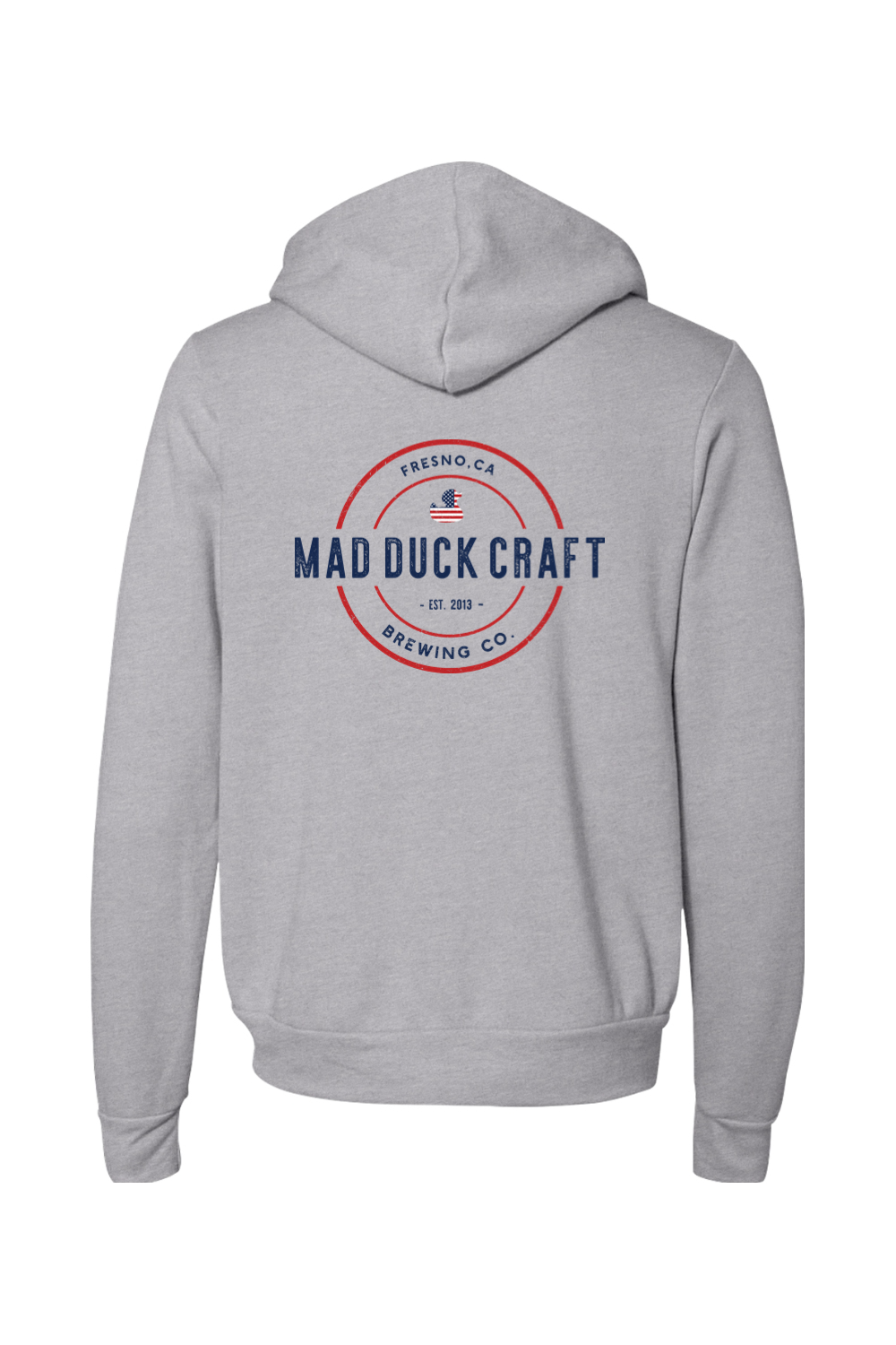 Mad Duck Red, White, & Blue Full-Zip Hoodie