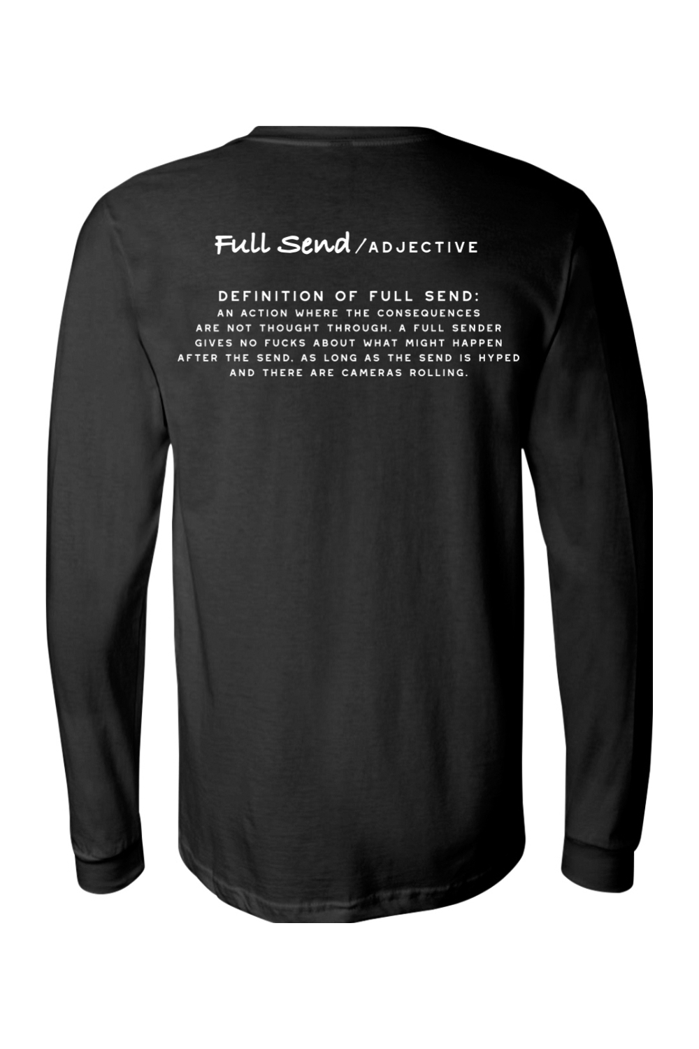 Full Send Definition Unisex Jersey Long Sleeve