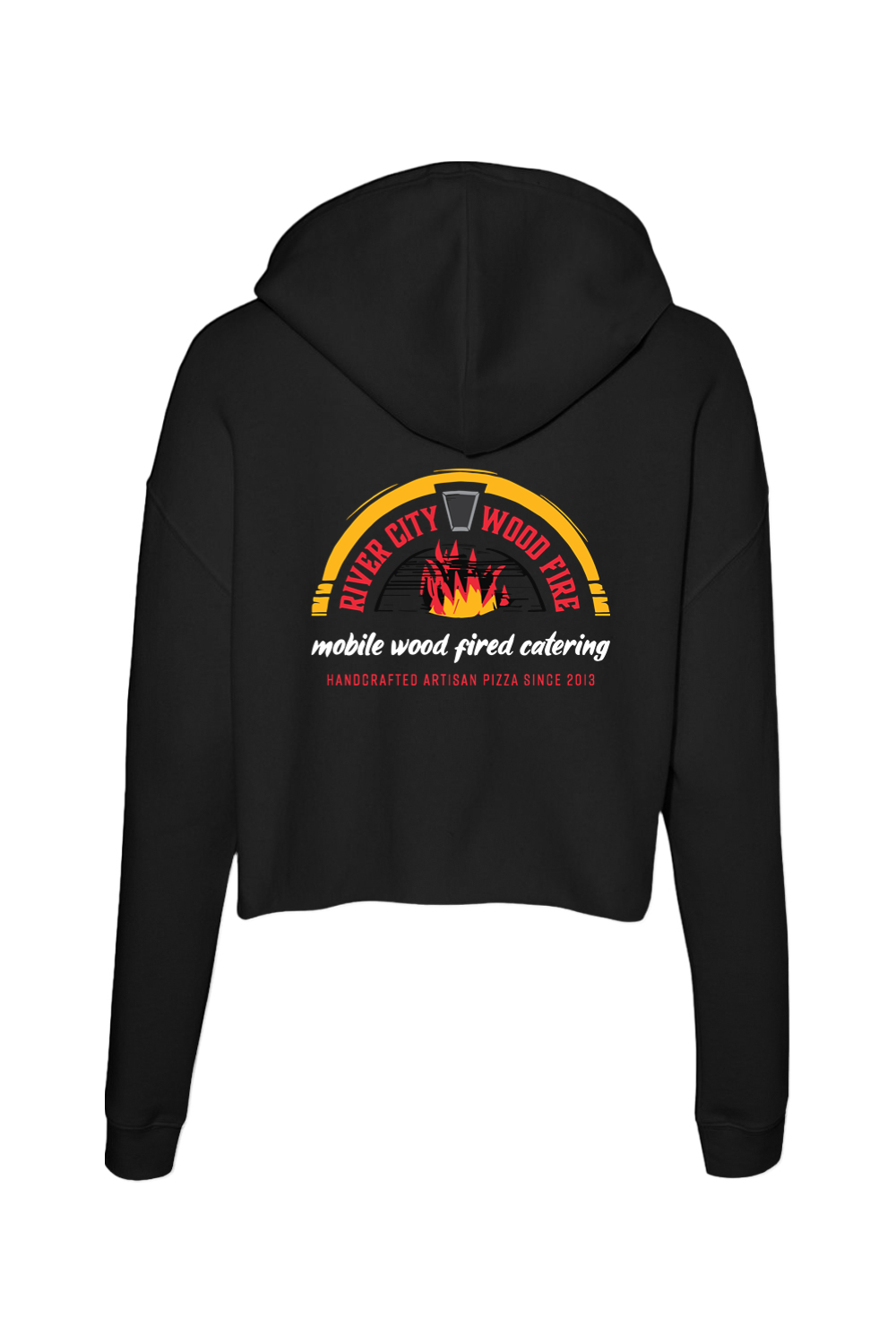 River City Women’s Cropped Hooded Sweatshirt - Pizza 'Til I Die