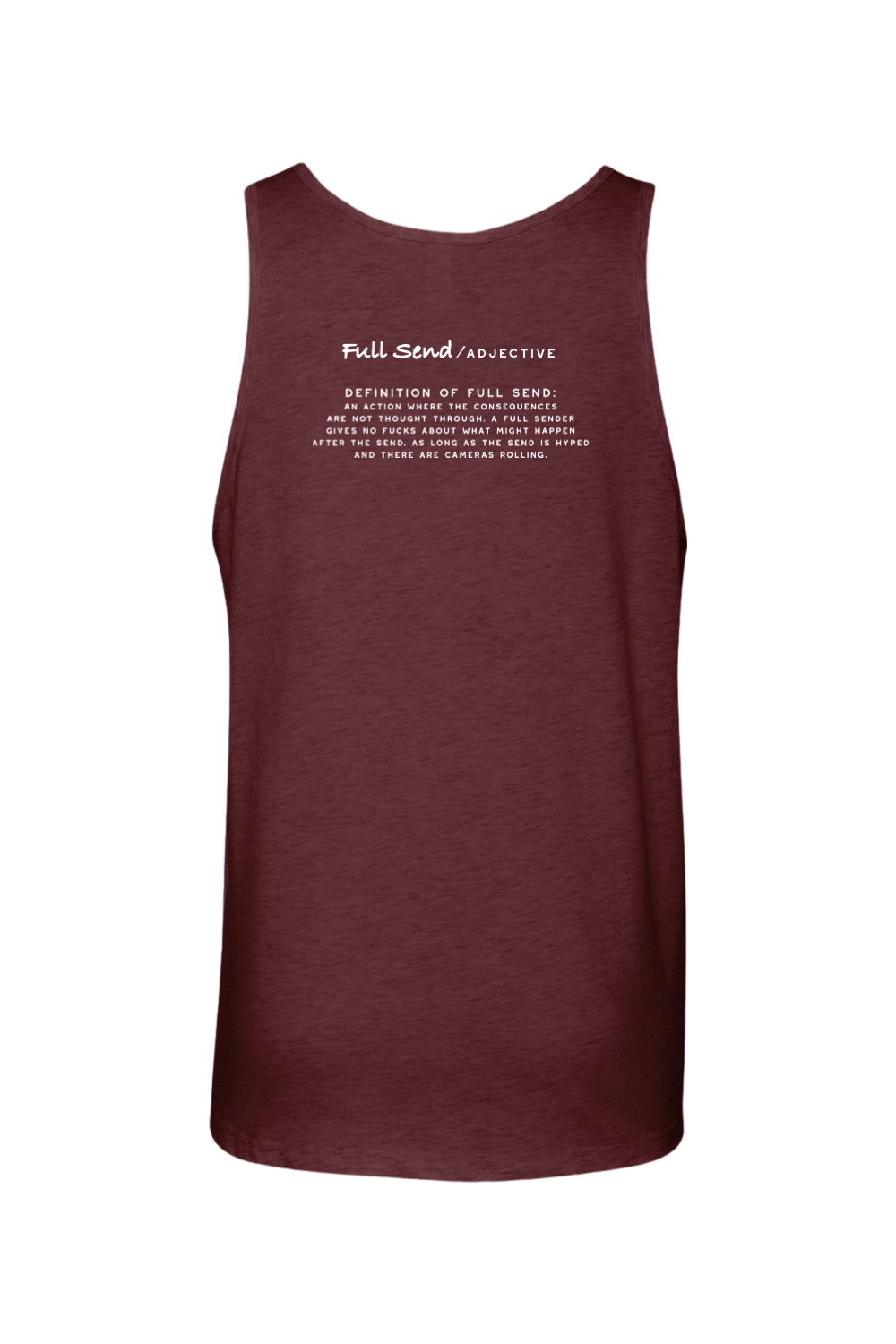 Full Send Definition Unisex Jersey Tank