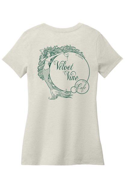 Velvet Vine Green Logo V-Neck T-Shirt - Women's