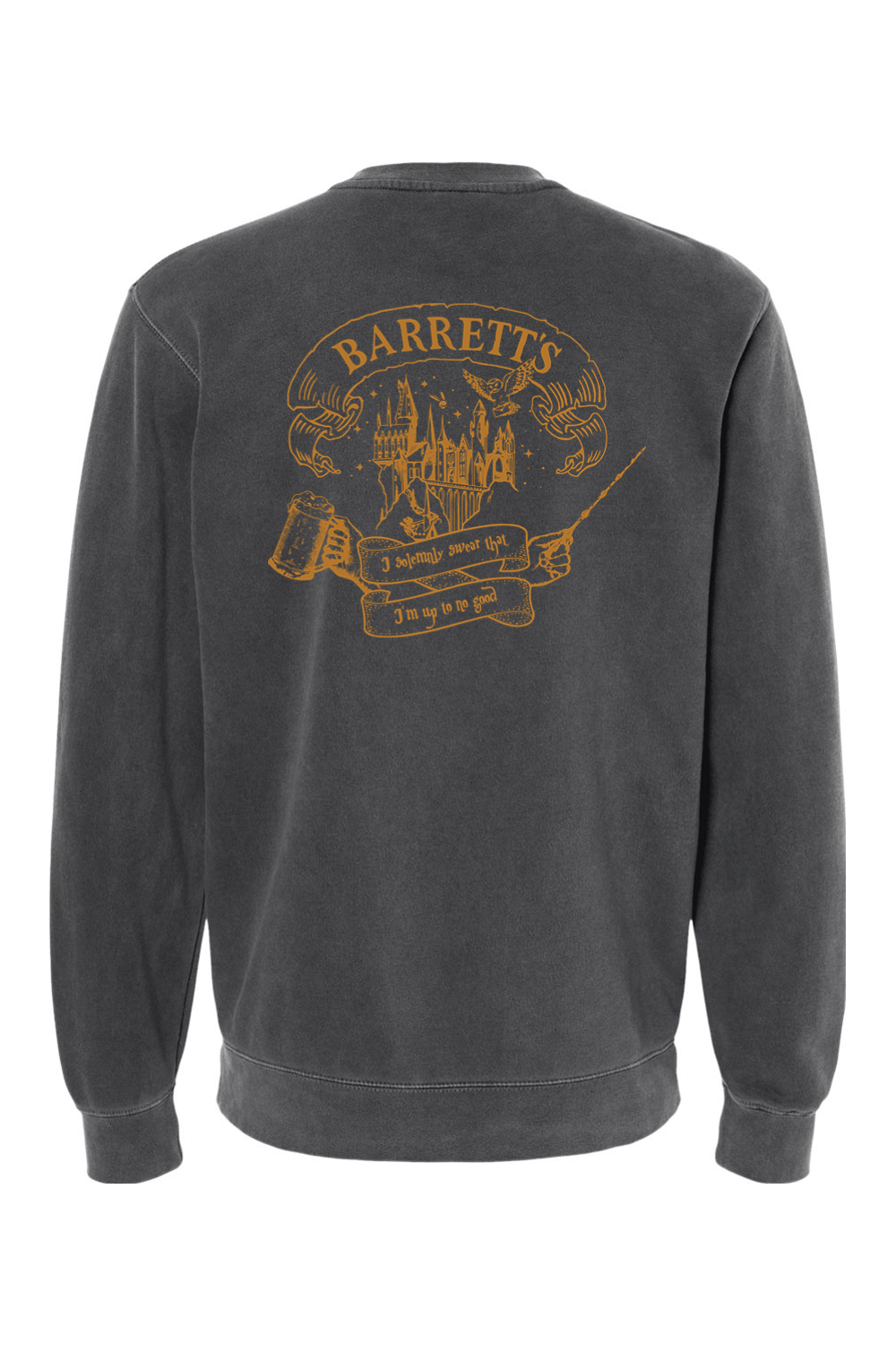 Barrett's Alehouse "I Solemnly Swear" Pigment-Dyed Crewneck Sweatshirt