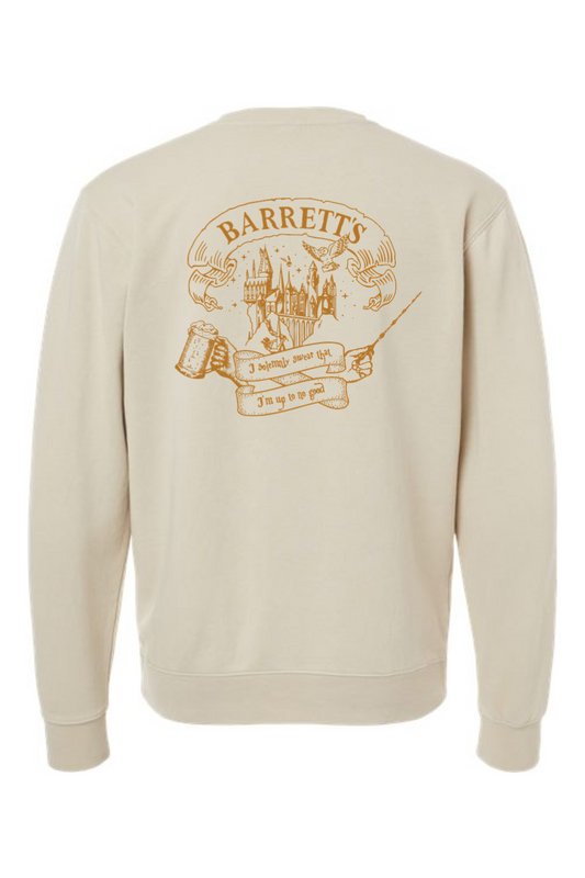 Barrett's Alehouse "I Solemnly Swear" Pigment-Dyed Crewneck Sweatshirt