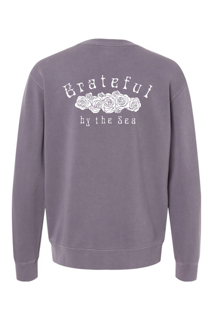 Cala's Grateful By The Sea Midweight Pigment-Dyed Crewneck Sweatshirt