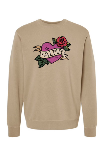 Alma Cantina Pigment-Dyed Crewneck Sweatshirt