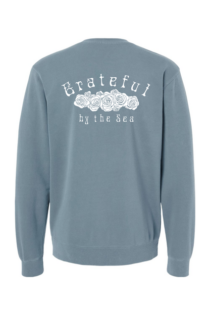 Cala's Grateful By The Sea Midweight Pigment-Dyed Crewneck Sweatshirt