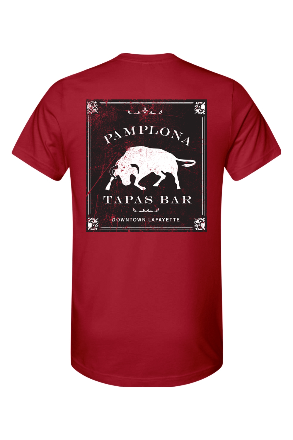 Pamplona Tapas Bar Red Cotton T-Shirt - Unisex