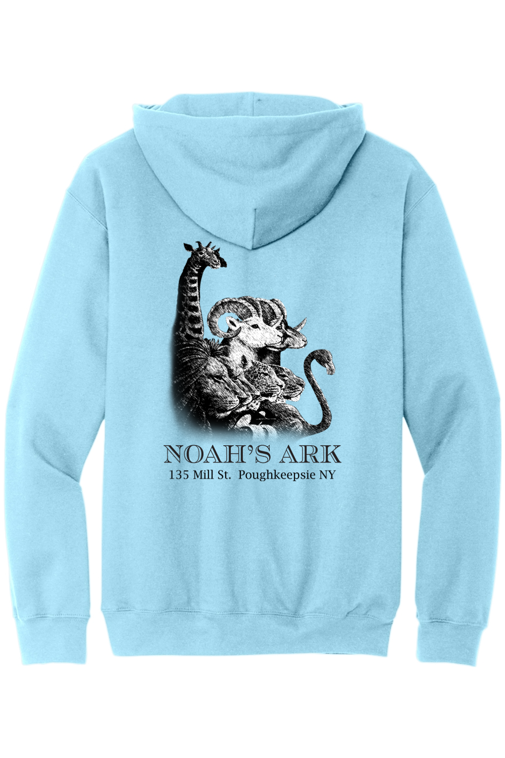 Noah's Ark Logo Crest/Back (black) Midweight Hoodie