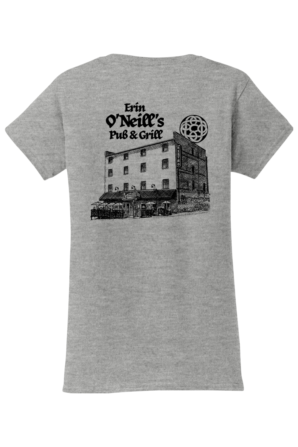 Erin O'Neill's Pub & Grill Sketch - Light Colored Women's T-Shirt