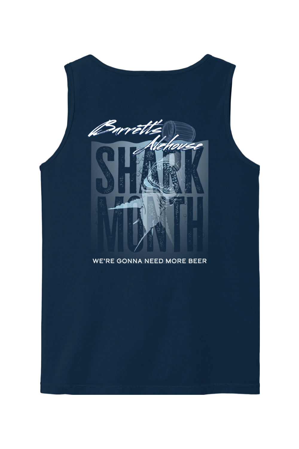 Barrett's Alehouse Shark Month Comfort Colors Tank Top