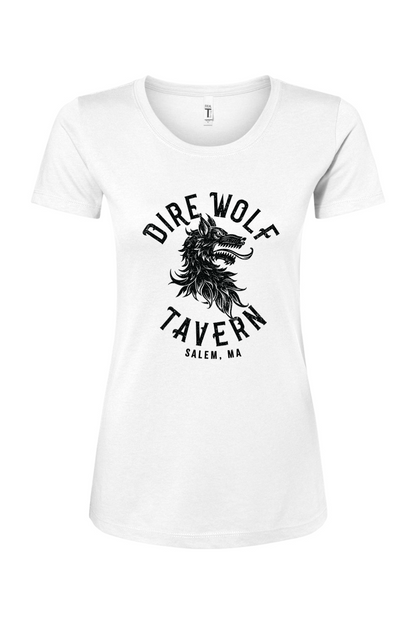Dire Wolf Tavern Logo Women's Cotton Blend T-Shirt