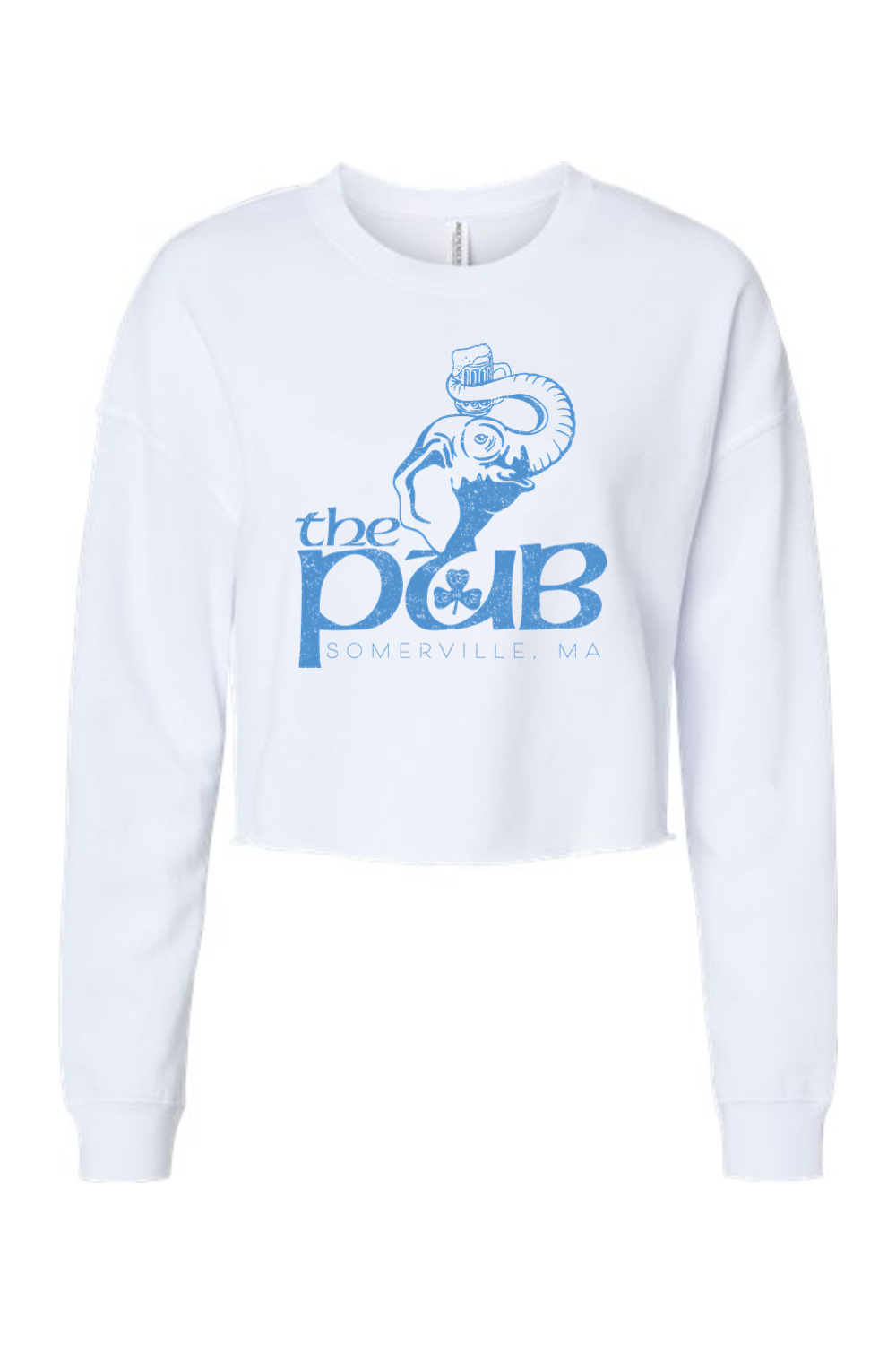 The Pub Elephant Cropped Crewneck Sweatshirt