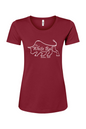 White Bull Tavern Hallow  Logo Women's T-Shirt