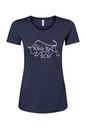 White Bull Tavern Hallow  Logo Women's T-Shirt