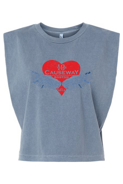 Causeway 10th Anniversary Garment-Dyed Women's Muscle Tee