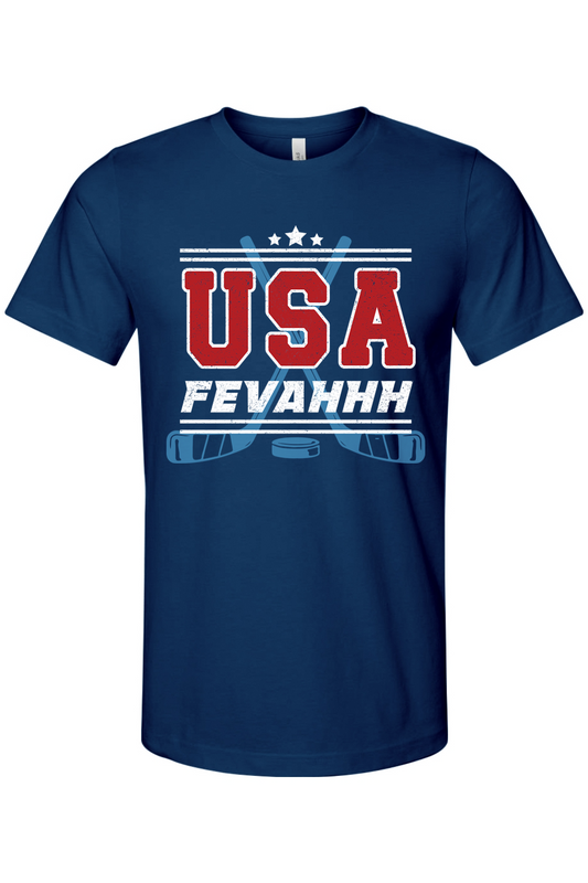 USA Hockey Fevahhh 100% Cotton T-Shirt - Unisex