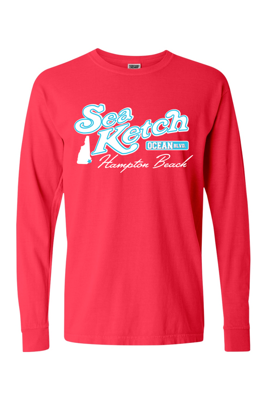 Sea Ketch Ocean Blvd. Comfort Colors Long Sleeve T-Shirt - Unisex