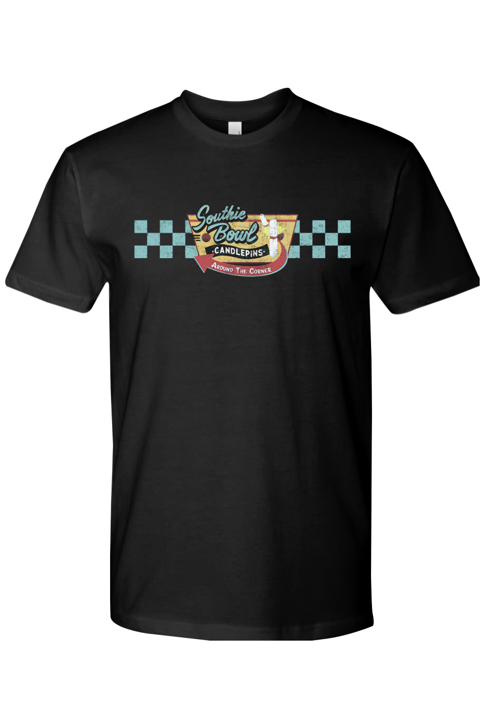 Checkered Southie Bowl Logo Unisex Tee