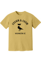 Crown & Crow in Black Unisex Garment-Dyed T-shirt