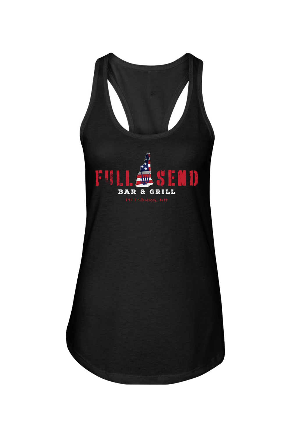 Full Send Red, White, & Blue Racerback Tank