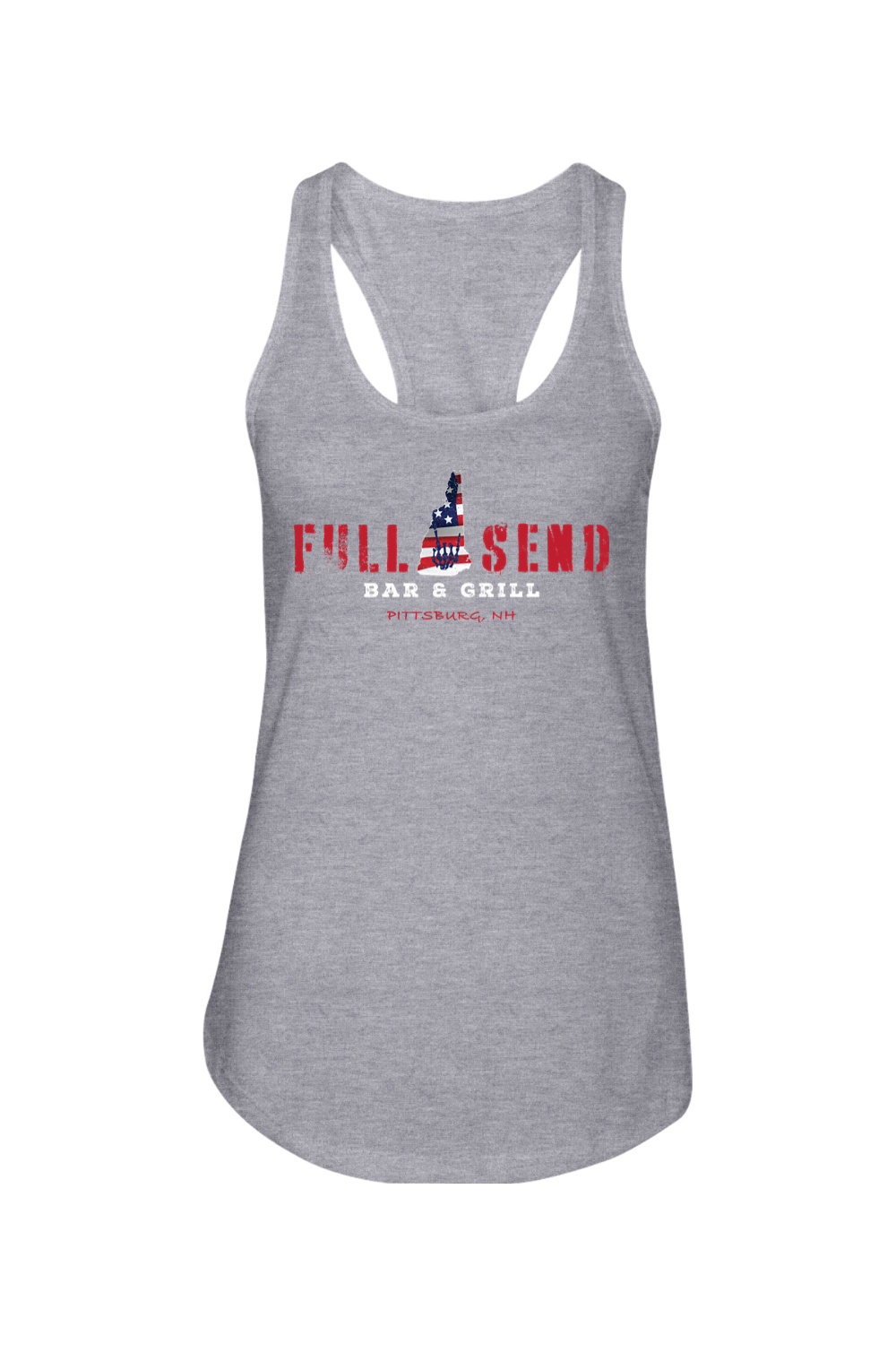 Full Send Red, White, & Blue Racerback Tank