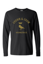 Crown & Crow in Gold Unisex Garment-dyed Long Sleeve T-Shirt