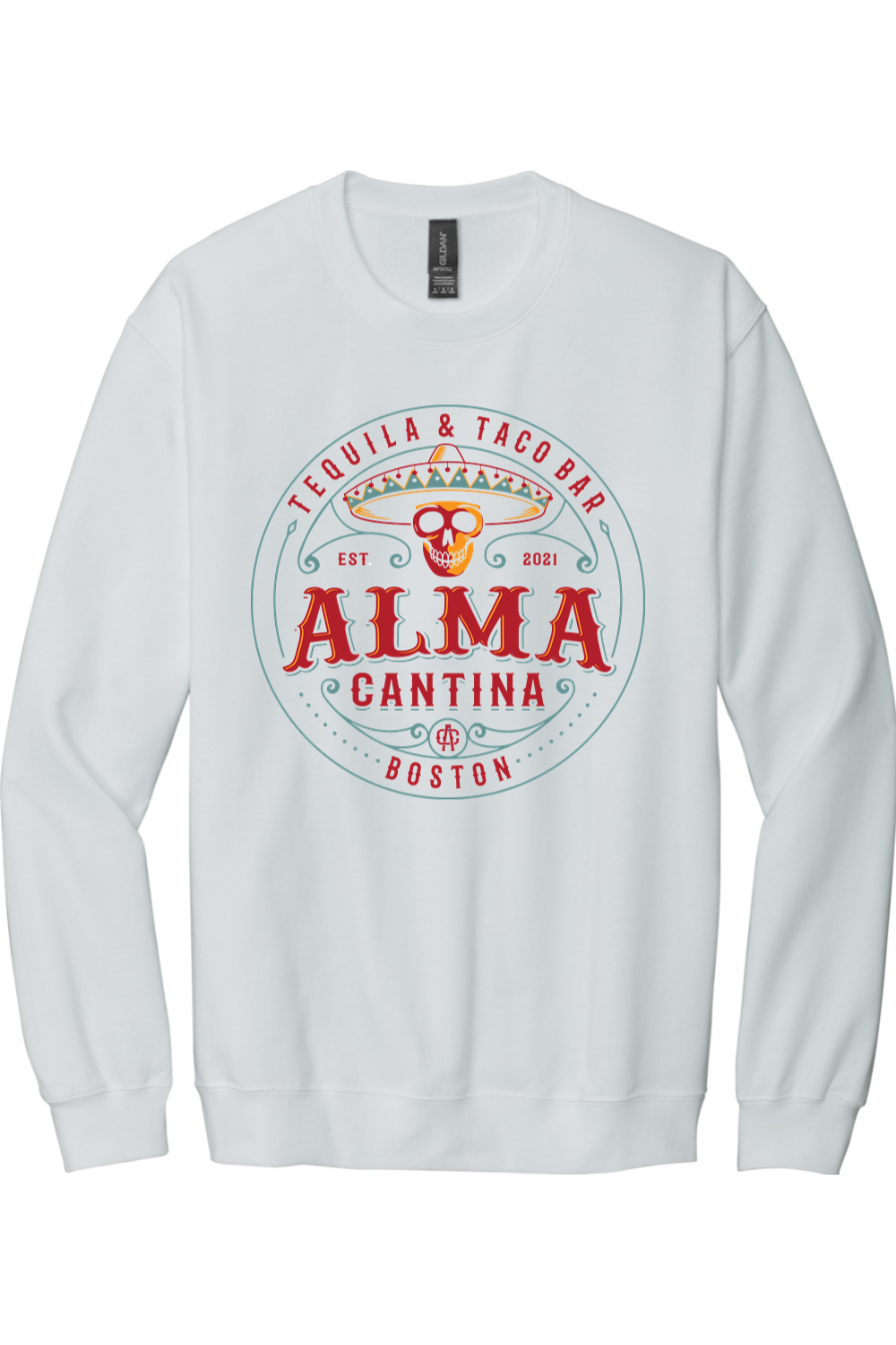 Alma Cantina Multicolor Logo Standard Crewneck Sweatshirt - Unisex