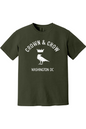 Crown & Crow in White Unisex Garment-Dyed T-shirt