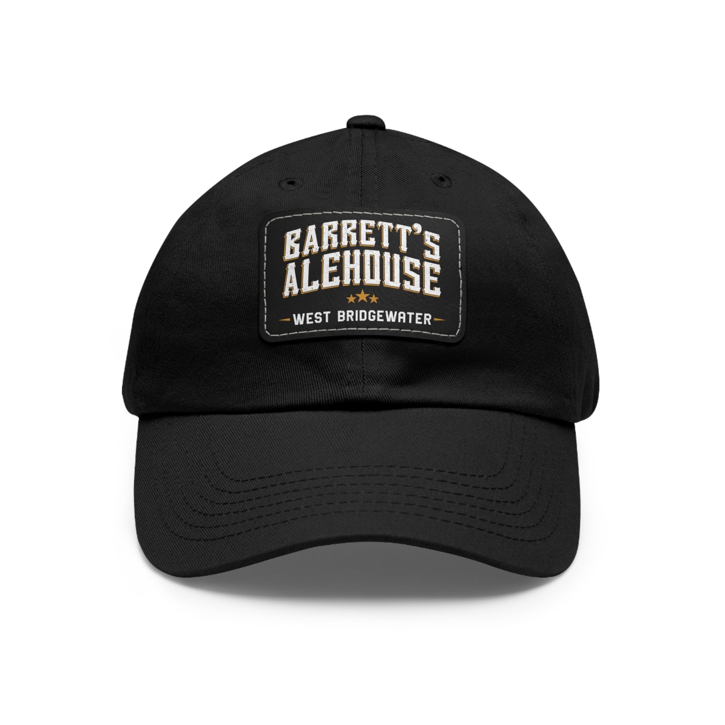 Barrett's Alehouse West Bridgewater Dad Hat with Leather Patch