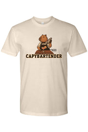 Gaming Mixologist Capybartender Cotton T-Shirt - Mens