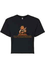 Gaming Mixologist Capybartender Women's Crop Top