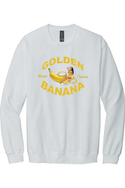 Golden Banana Mens Crew Neck Sweatshirt