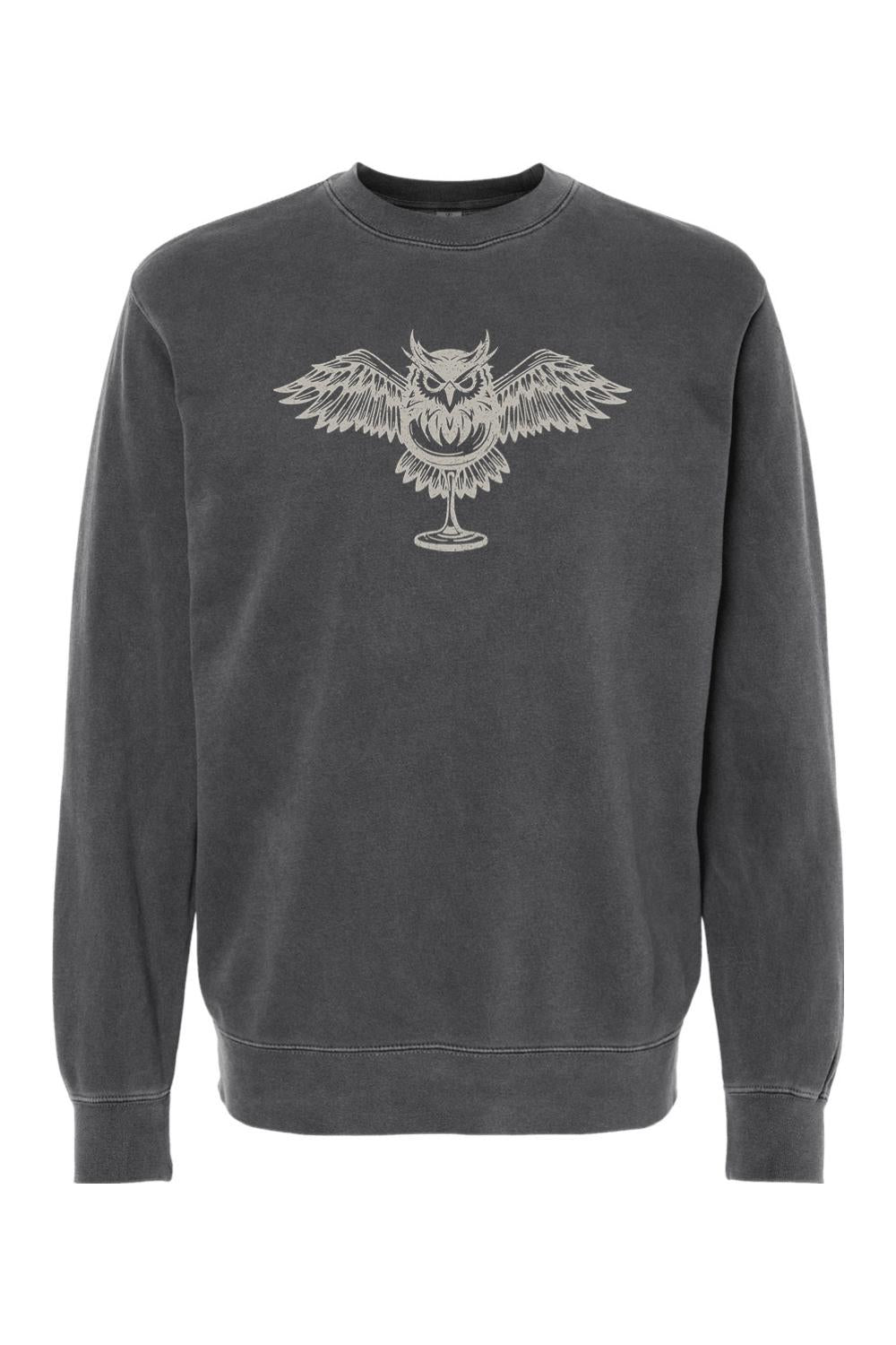 Hallowed Ground Night Owl Pigment-Dyed Crewneck Sweatshirt - Mens