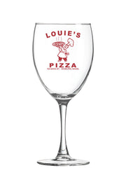 Louie's Pizza 10.5 oz. Wine Glass