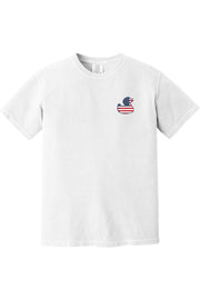 Mad Duck Red, White, & Blue Comfort Colors Short Sleeve Shirt