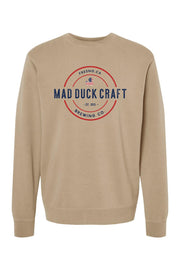 Mad Duck Red, White, & Blue Pigment-Dyed Crewneck Sweatshirt