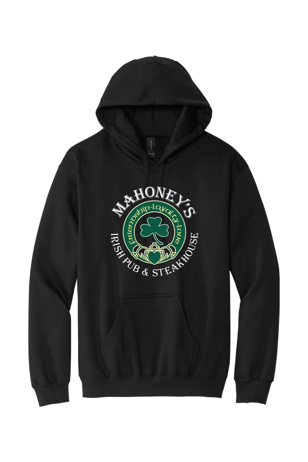 Mahoney's Irish Pub White Logo Mens Midweight Hoodie
