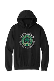 Mahoney's Irish Pub White Logo Mens Midweight Hoodie