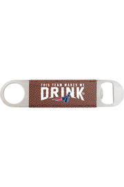 My Team Makes Me Drink Football Leatherette Bottle Opener