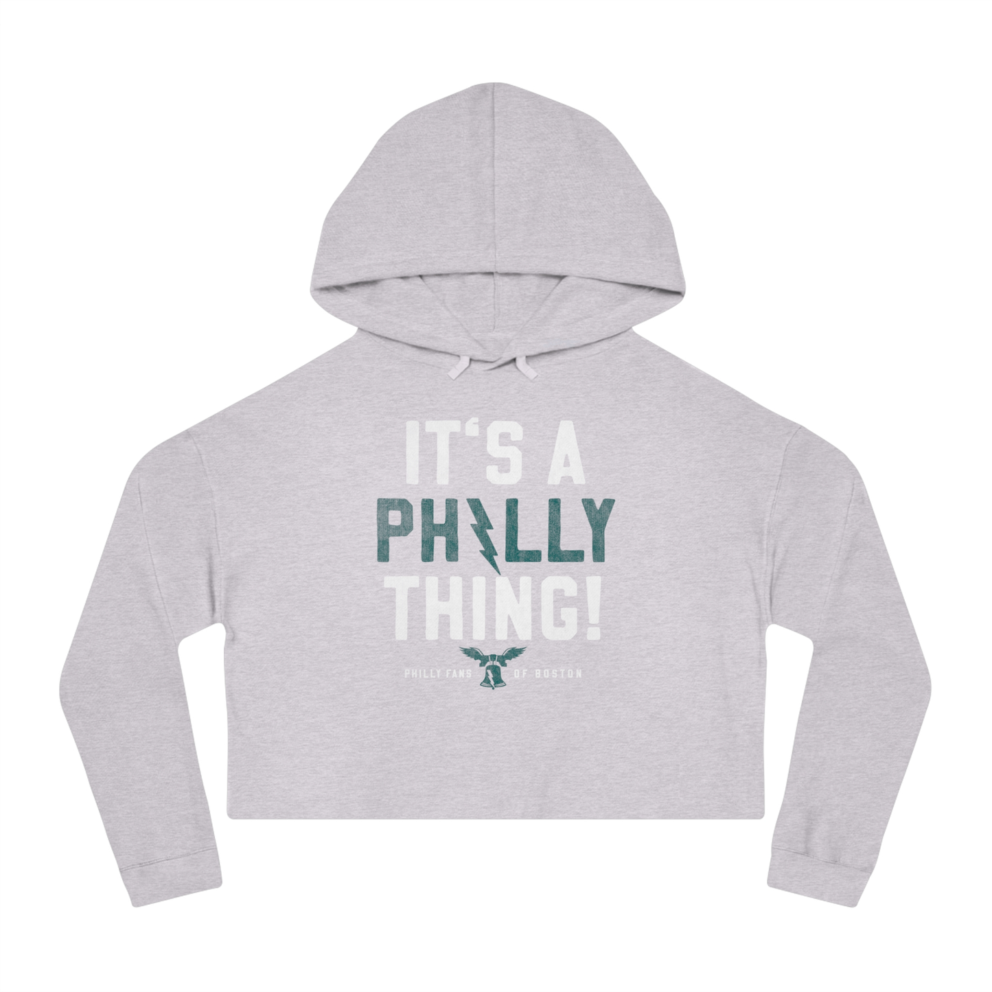 Crop Graphic Hoodie - Its A Philly Thing