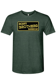 Scott Brothers Barbecue Black N' Gold Logo Triblend T-Shirt - Mens