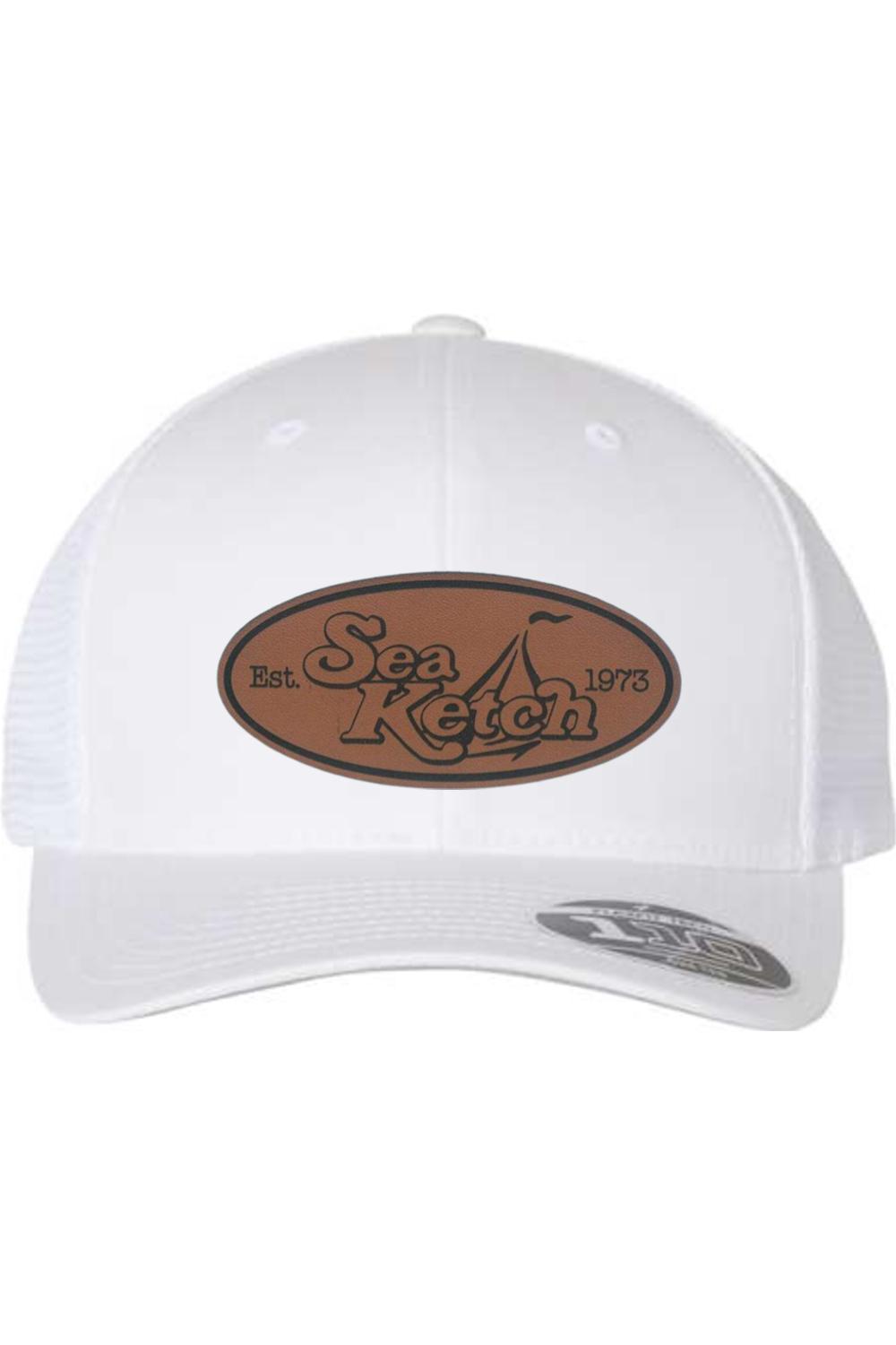 Sea Ketch Leather Patch Flexfit 110 Mesh-Back Cap
