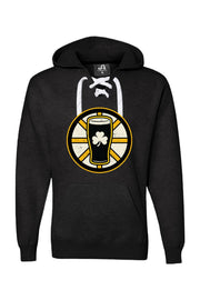 Shamrock Pint Black & Gold Lace Up Hockey Hoodie