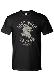 Staff Uniform - Dire Wolf Tavern Full Logo Mens Cotton T-Shirt