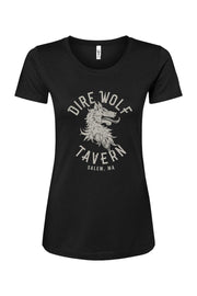 Staff Uniform - Dire Wolf Tavern Logo Women's Cotton Blend T-Shirt