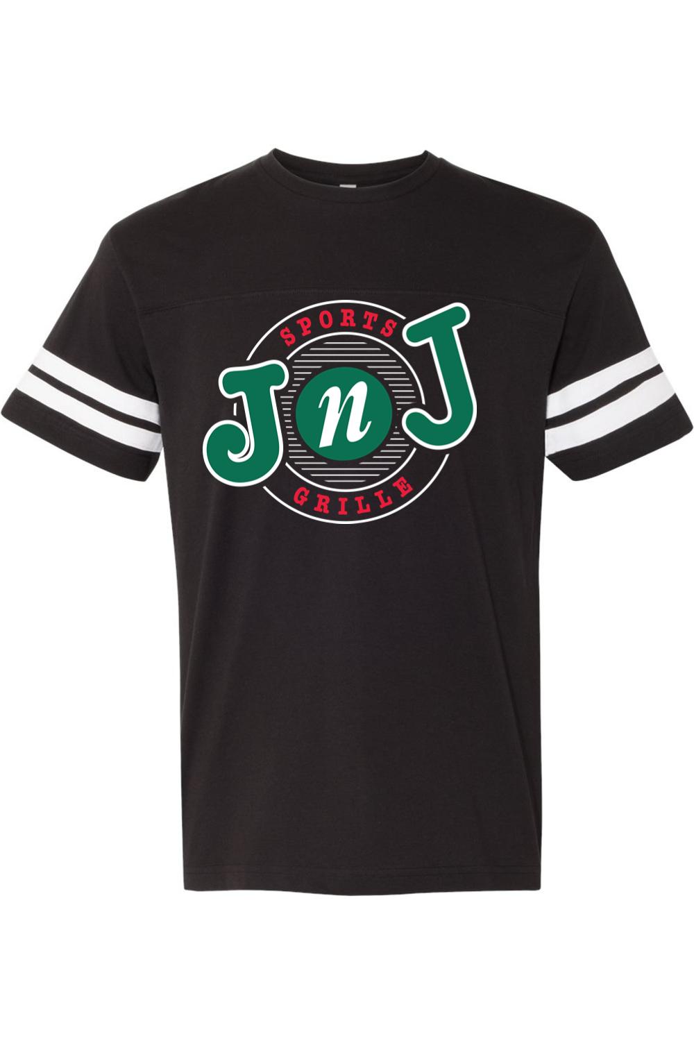 Staff Uniform - Jake n JOES Retro Circle Football Jersey 100% Cotton T-Shirt - Mens